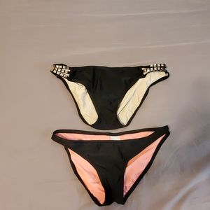 Black bathing suit bottoms